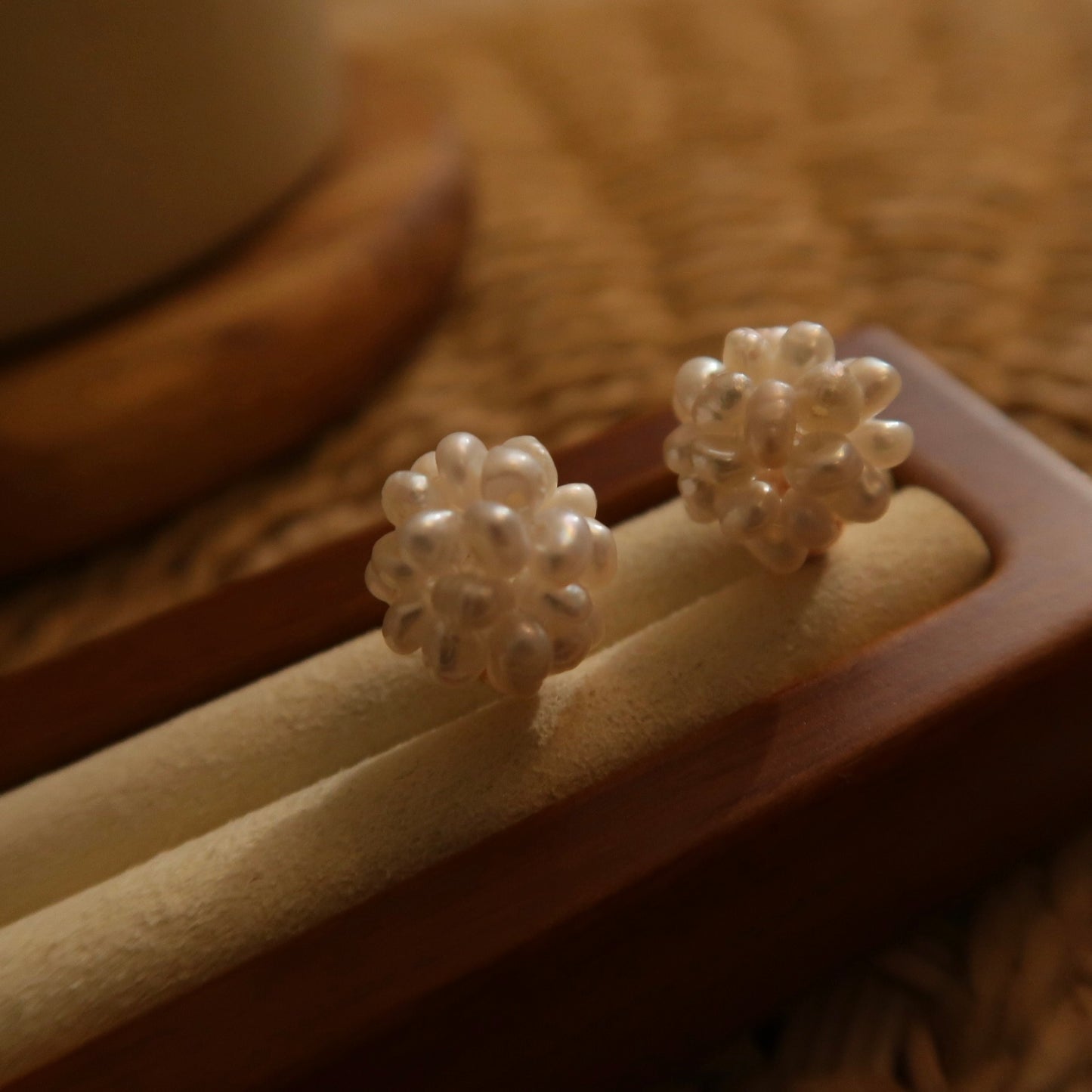 Natural Pearl Blossom Bouquet Earrings