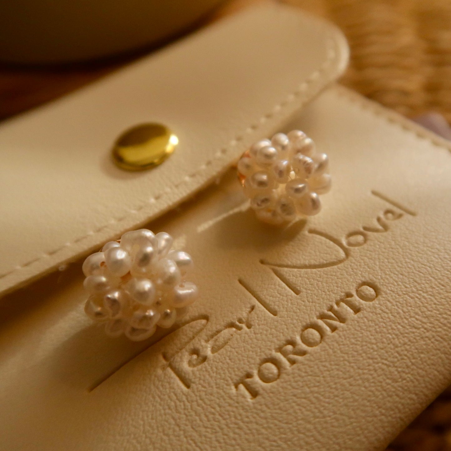 Natural Pearl Blossom Bouquet Earrings