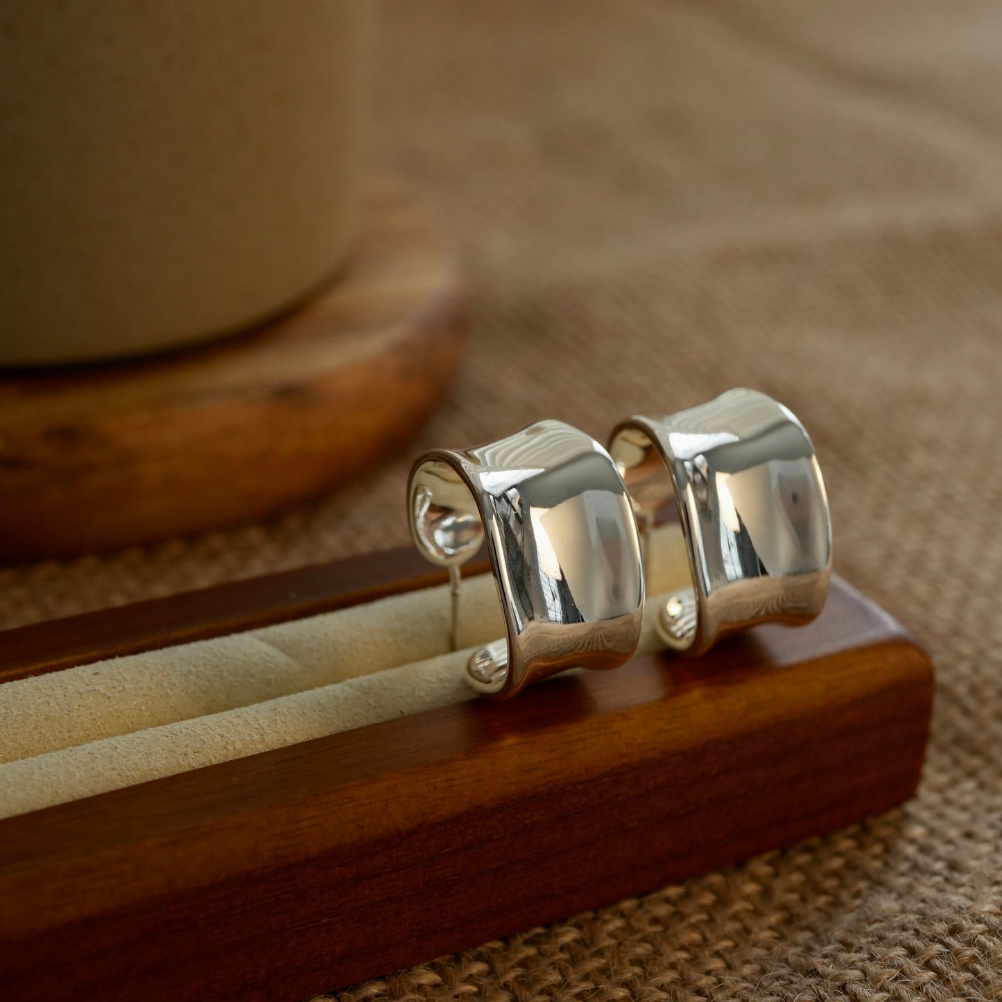 C-shape Arched Earrings