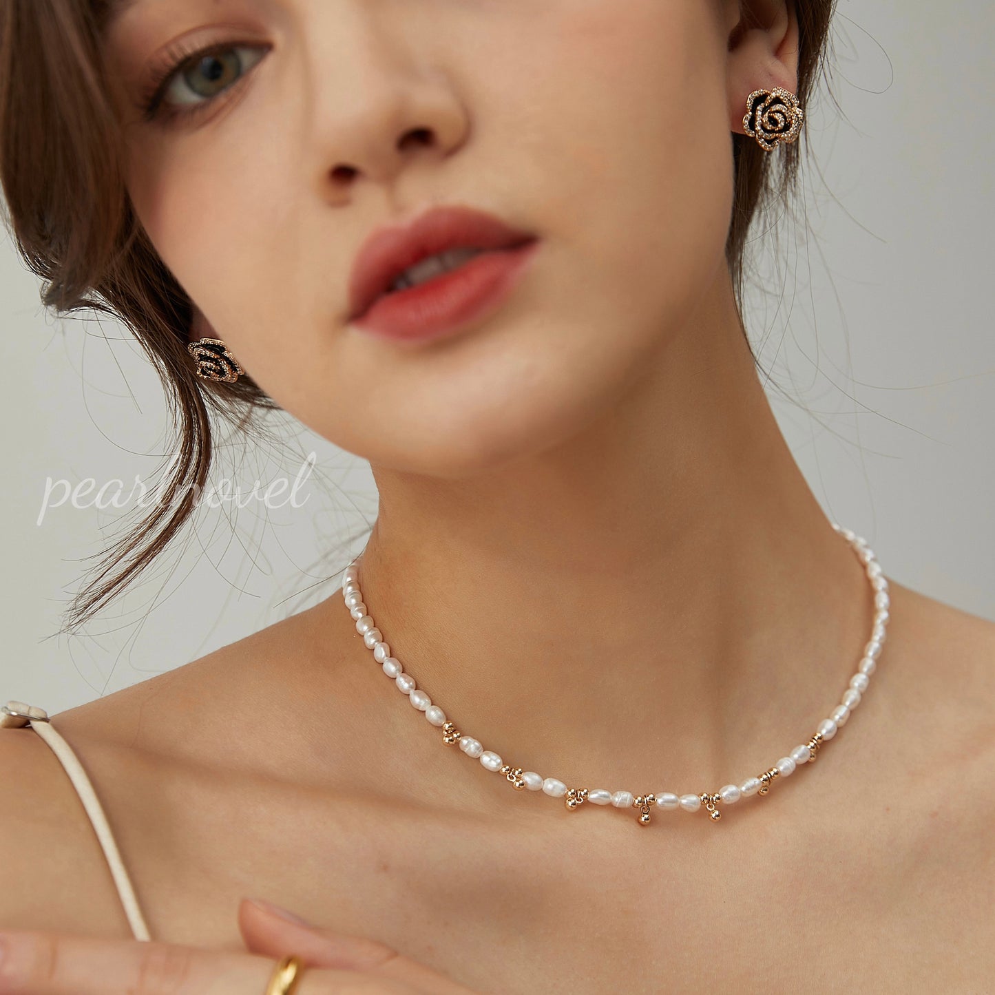 Tiny Bells Natural Pearl Necklace