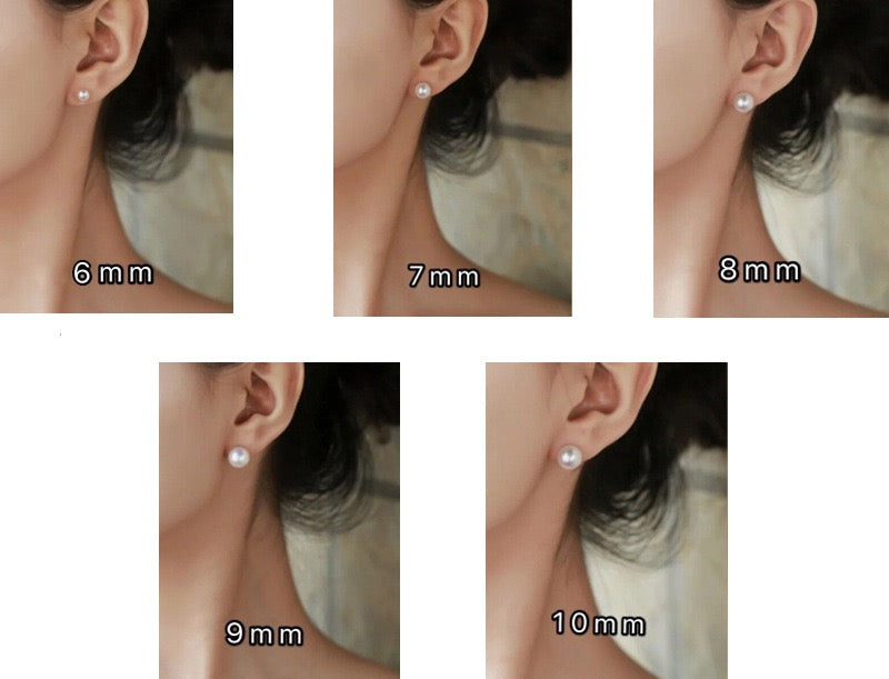 The Basics: Natural Button Pearl Studs