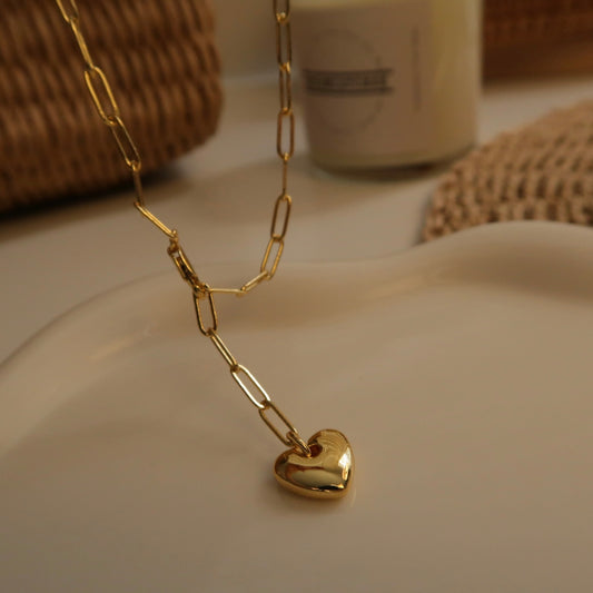 Golden Heart Adjustable Necklace