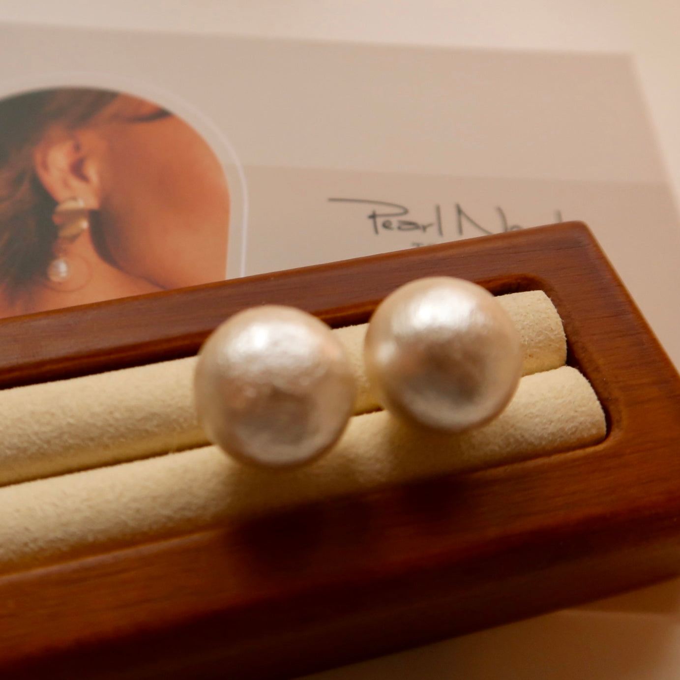 Textured "Pearl" Earrings - Ultra Light