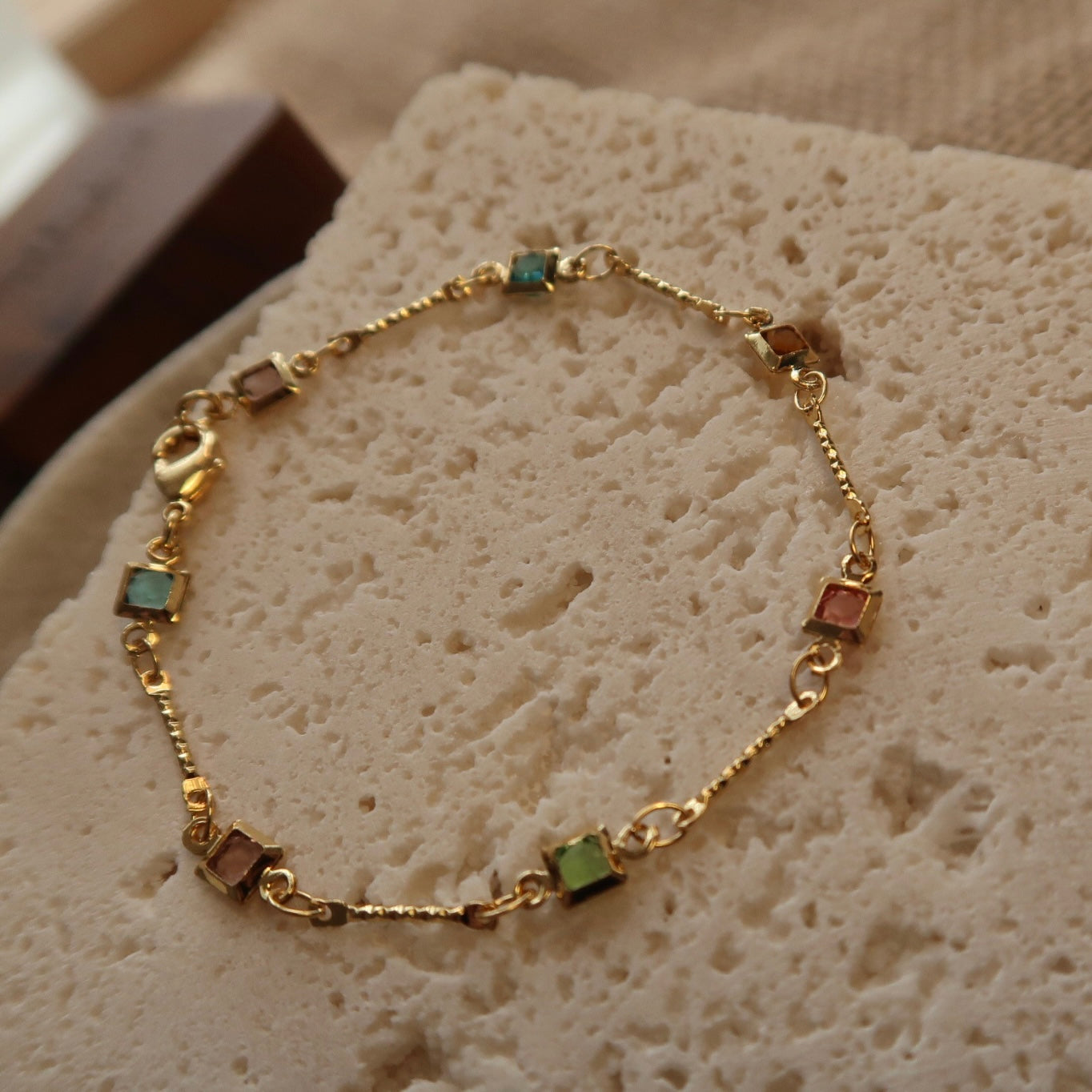 Rainbow Natural Stone Necklace/ Bracelet