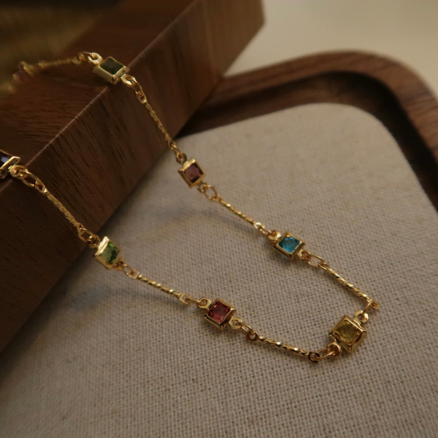 Rainbow Natural Stone Necklace/ Bracelet