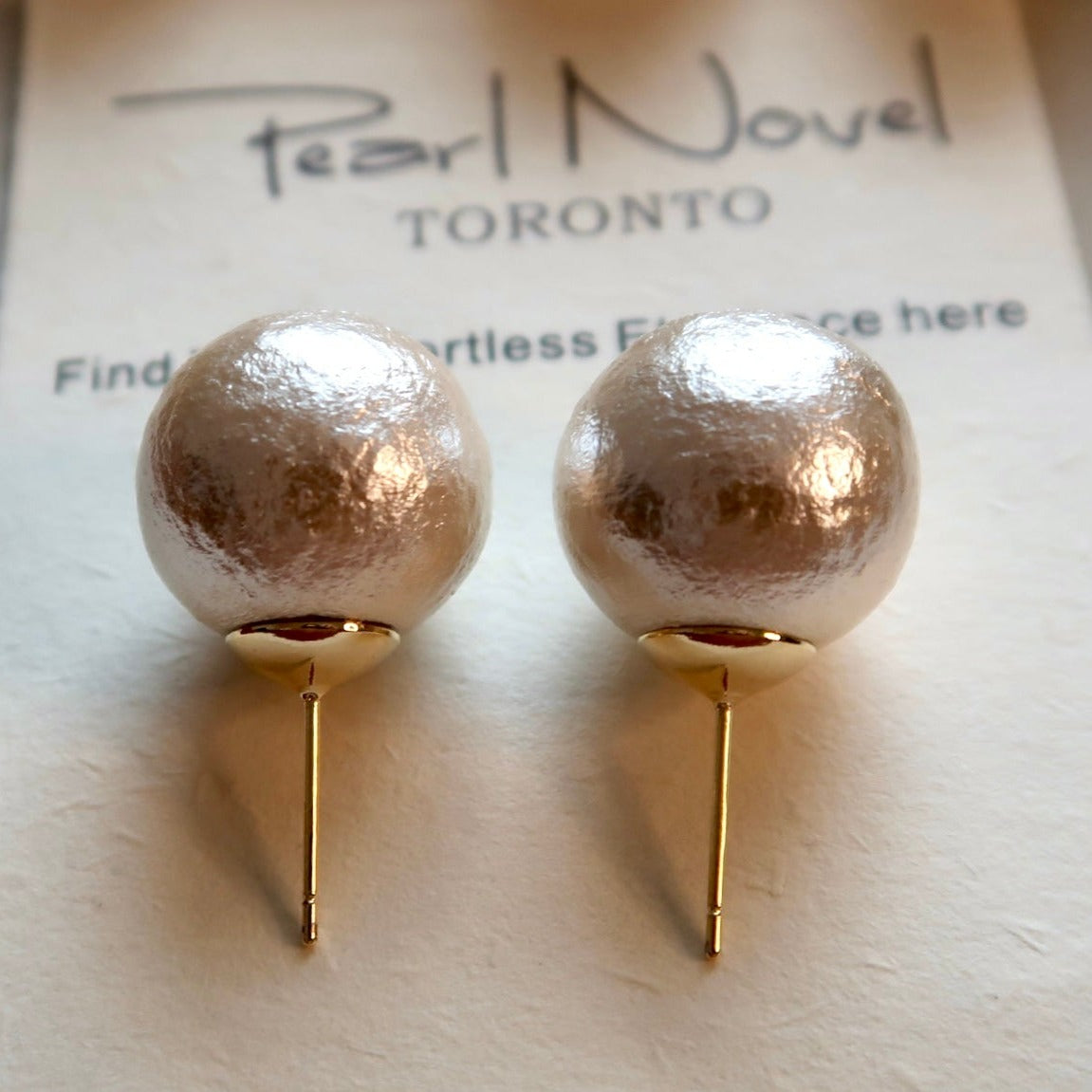 Textured "Pearl" Earrings - Ultra Light