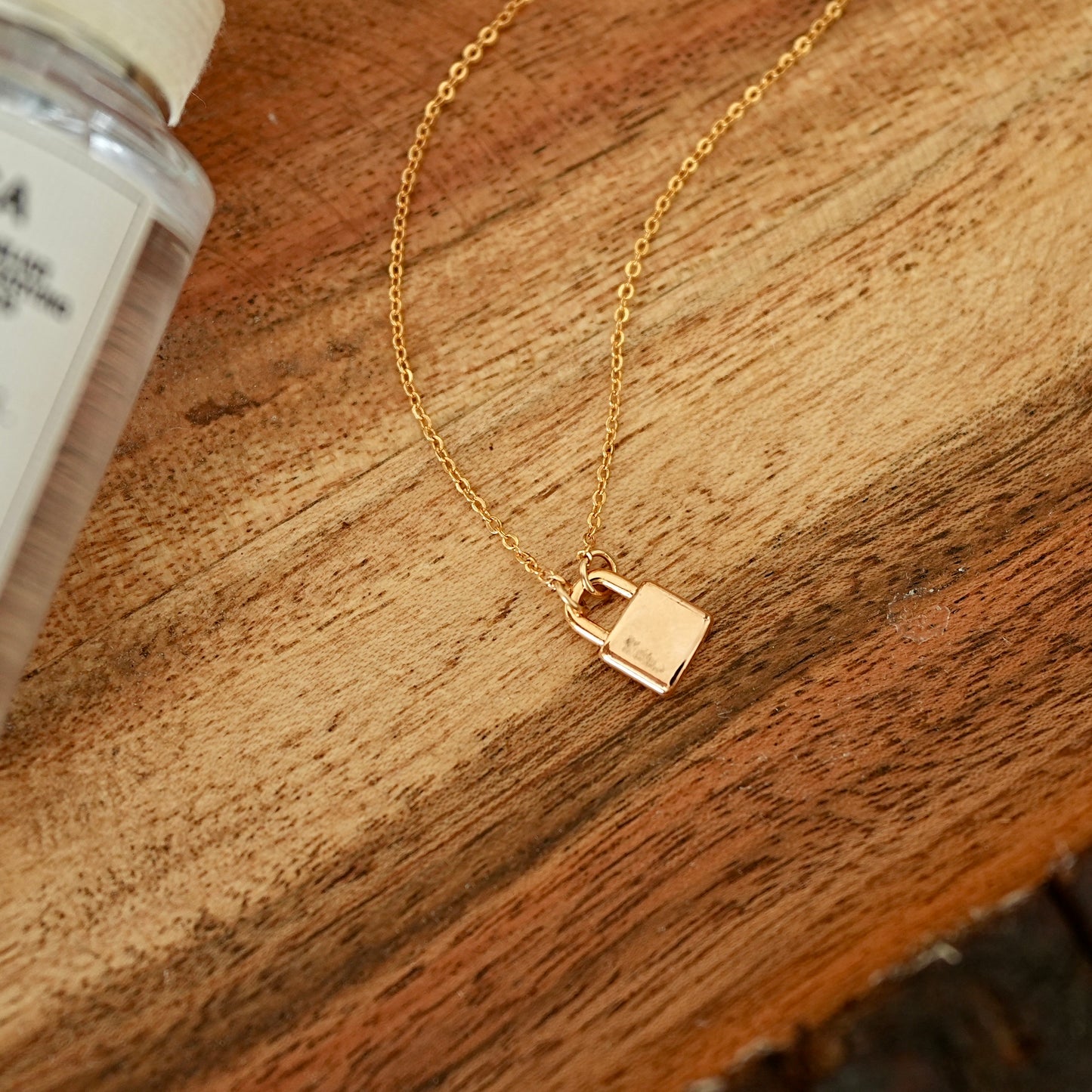 Minimalist Latch Golden Necklace