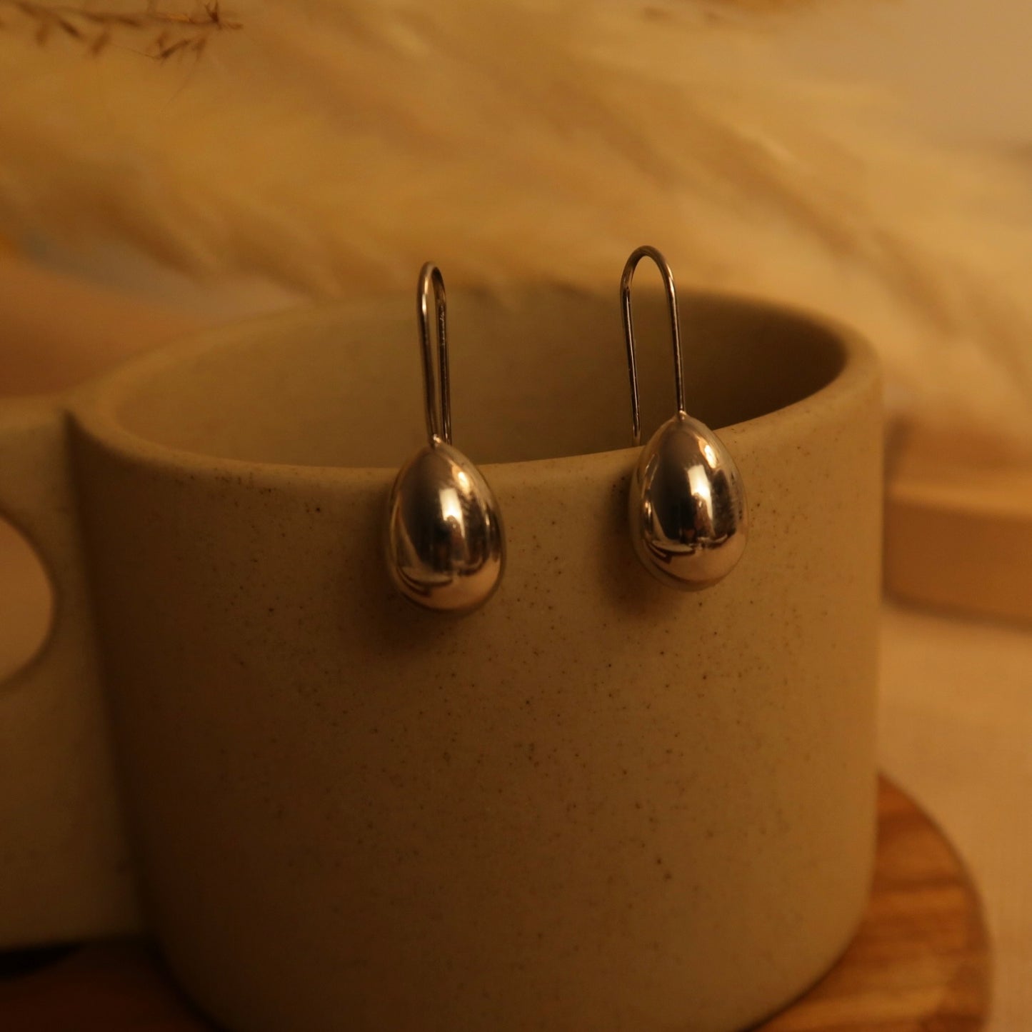 Minimalist Silver Ear Drops