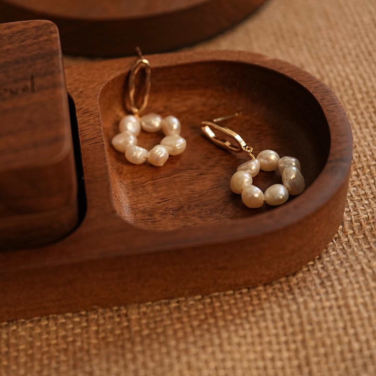 Natural Pearl Flower Drop Earrings