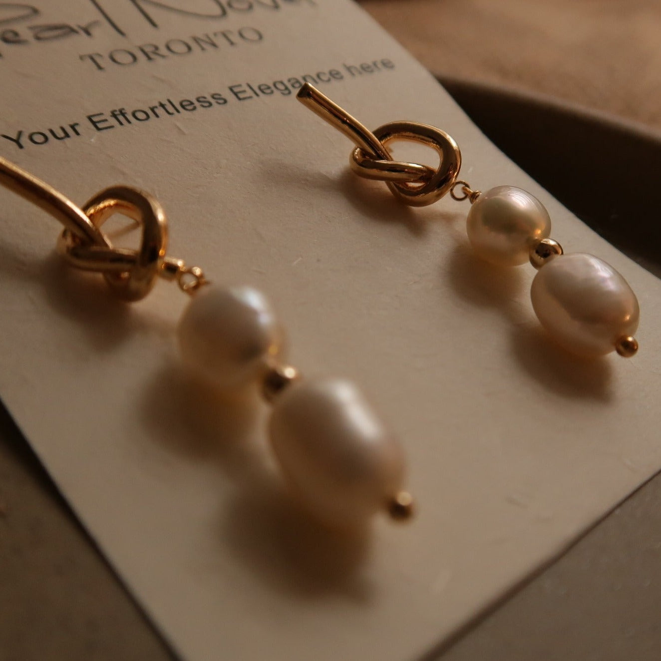 French-style Celestial Embrace Natural Baroque Ear Drops