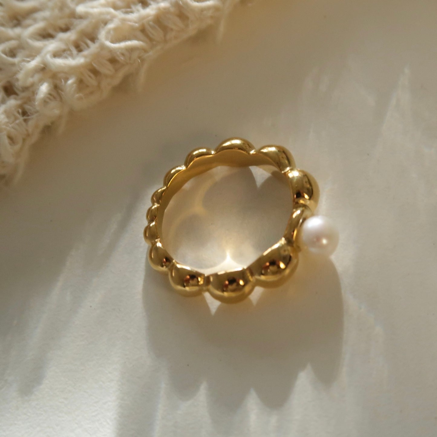 Natural Pearl 'Boba' Ring