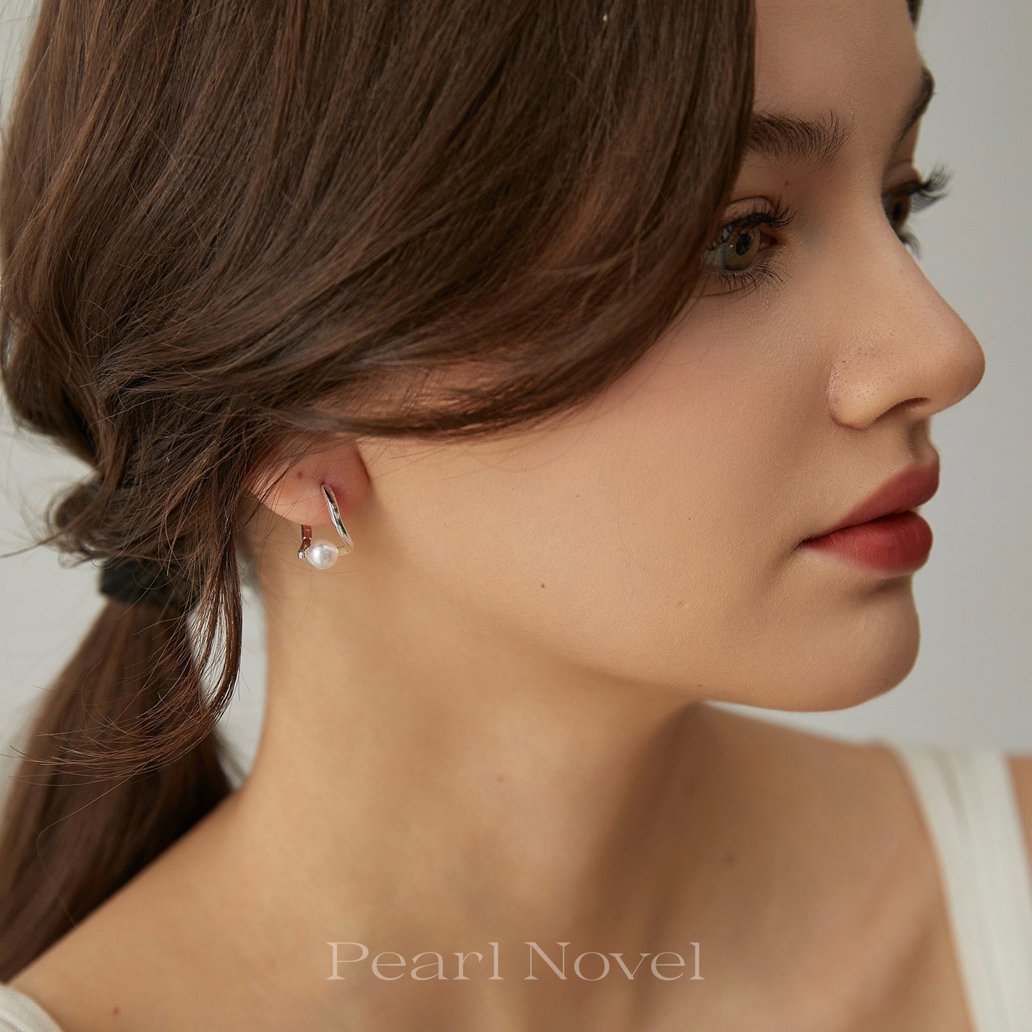 Silver Natural Pearl Earrings