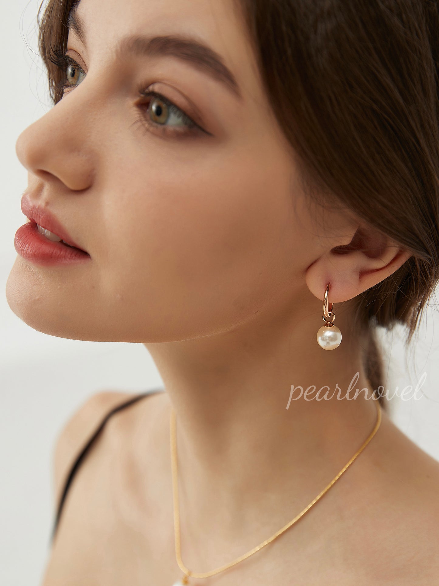 Detachable Swarovski Pearl Earrings + Hoops