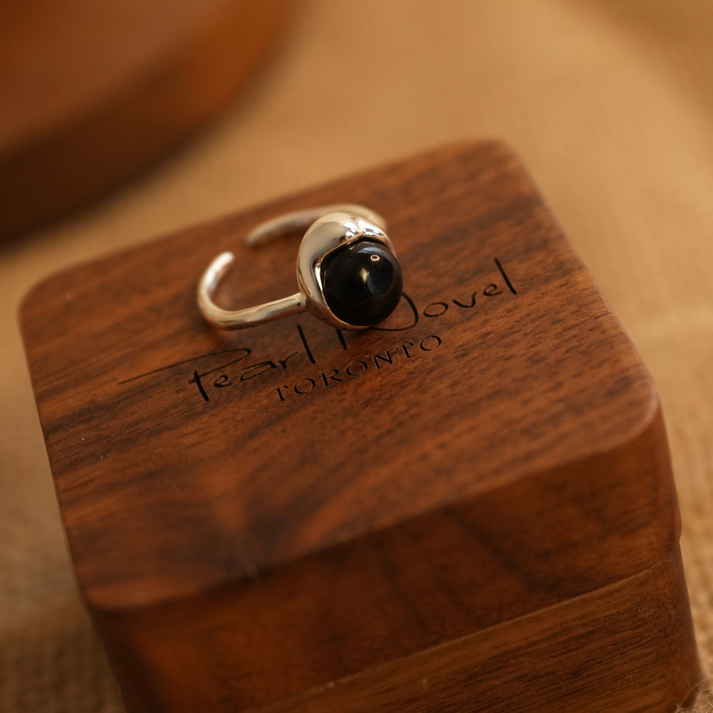 ‘Golden Ember’ Tiger's Eye Open Ring