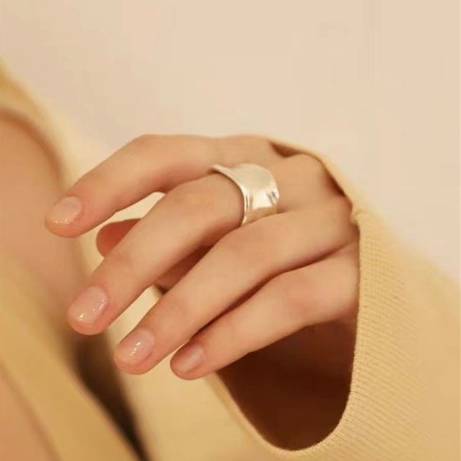 C-shaped Arc Open Ring