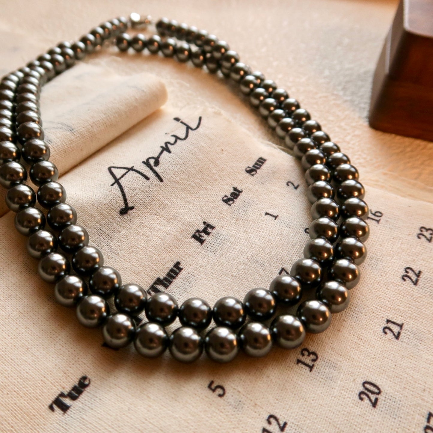 Black Moon Swarovski Pearl Necklace