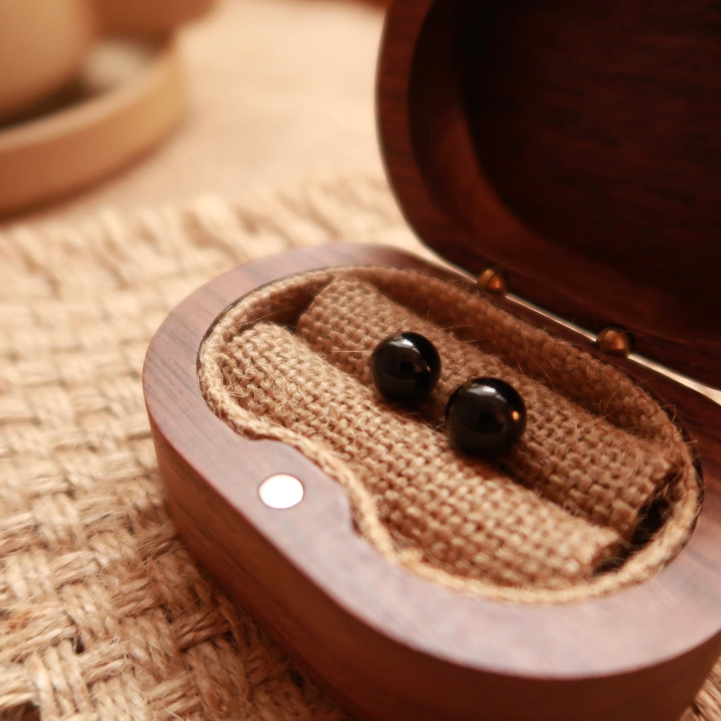 The Basics: Black Agate Ear Studs