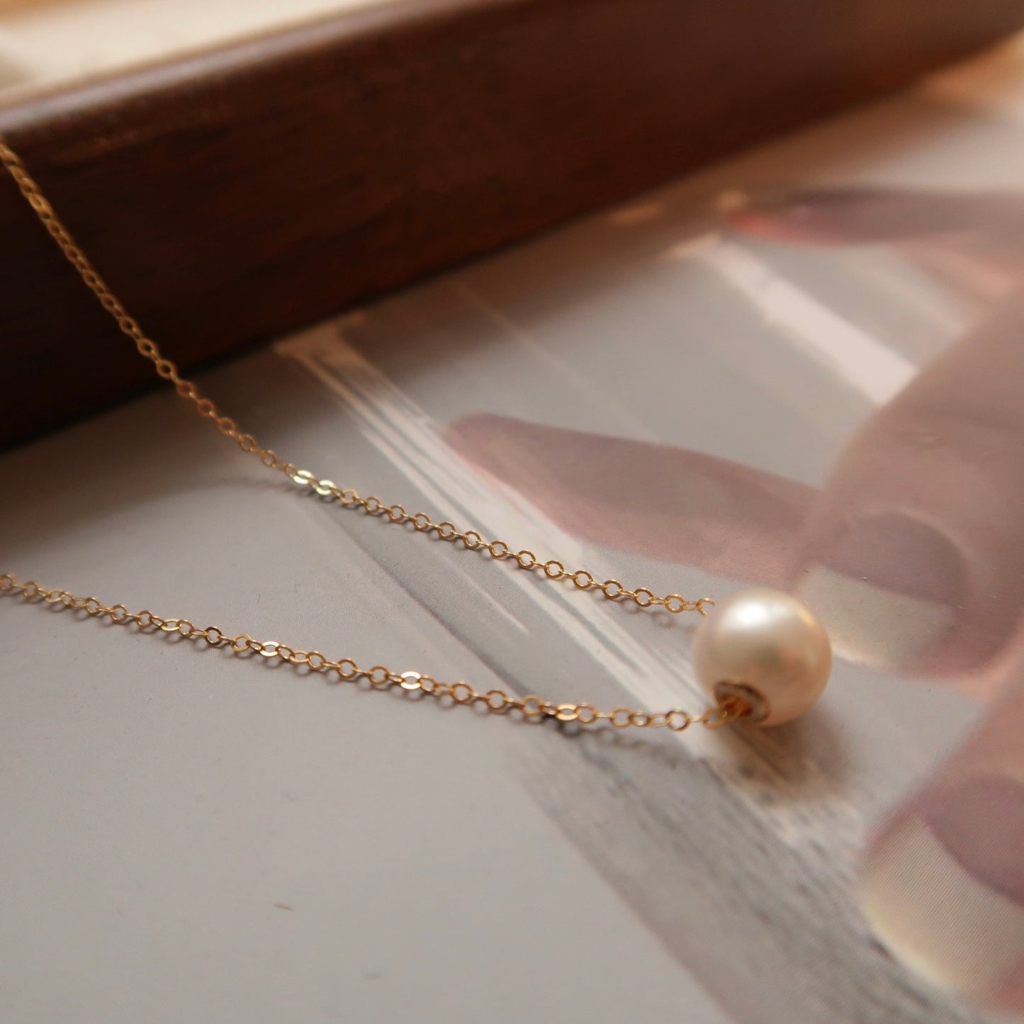 Natural Pearl Gold Filled Necklace