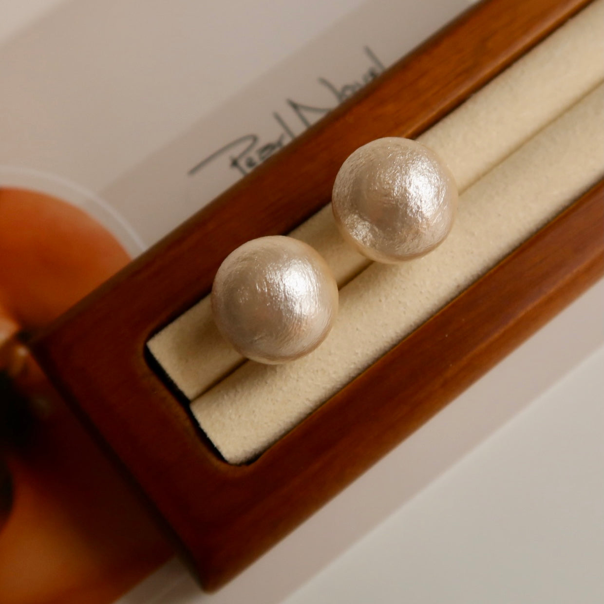 Textured "Pearl" Earrings - Ultra Light