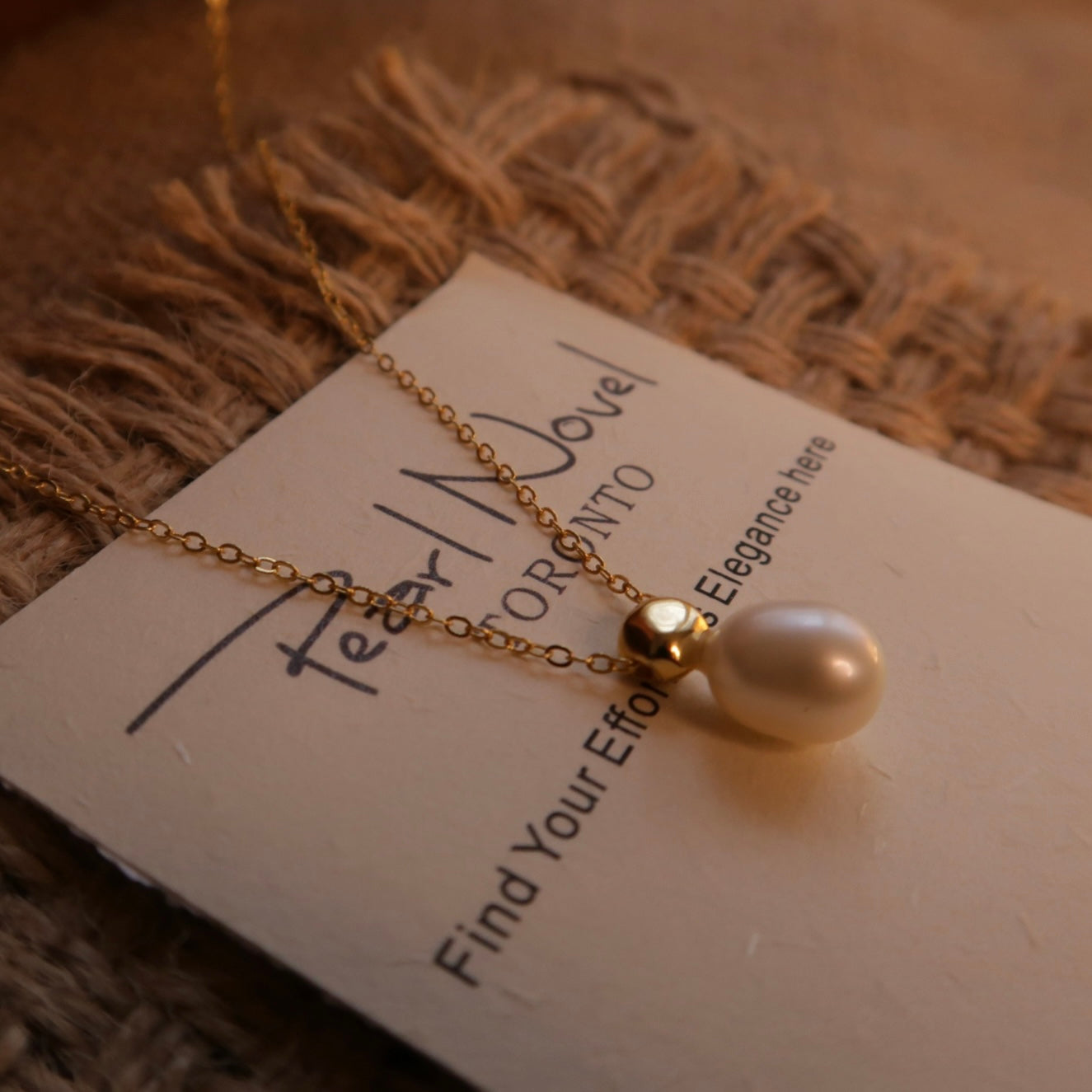 French Baguette Natural Pearl Necklace