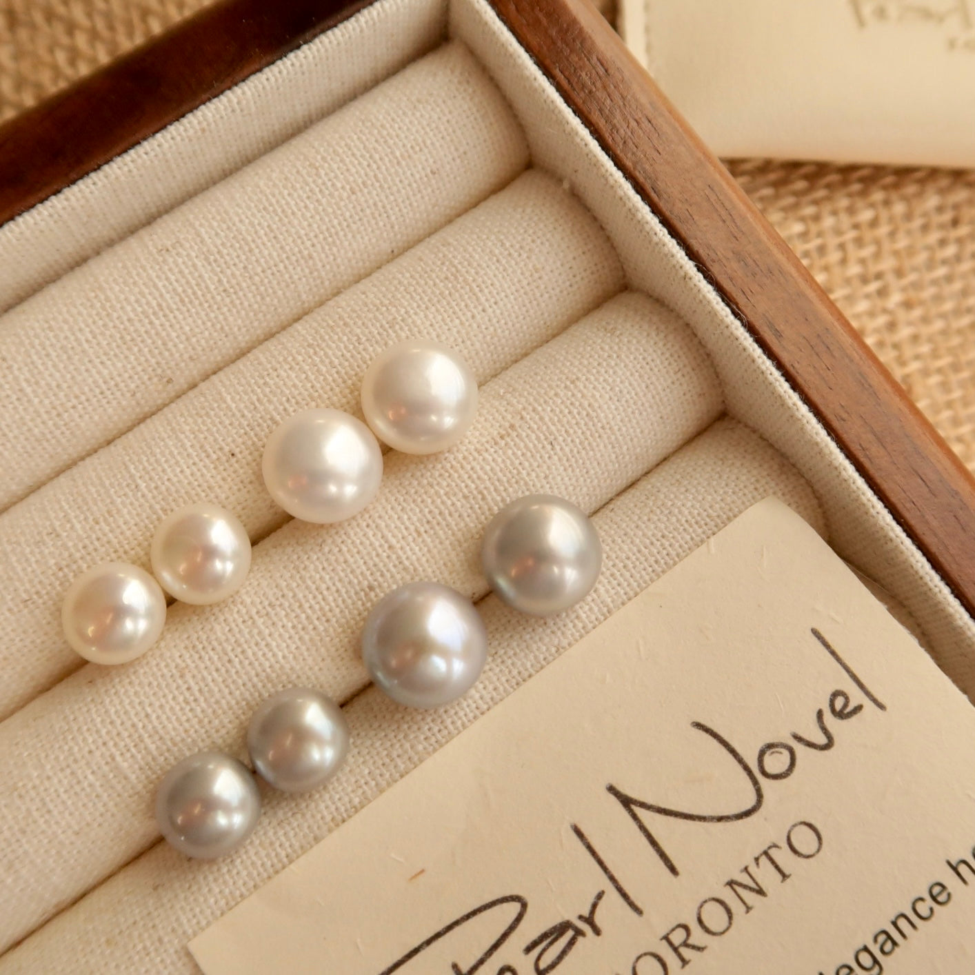 The Basics: Natural Button Pearl Studs