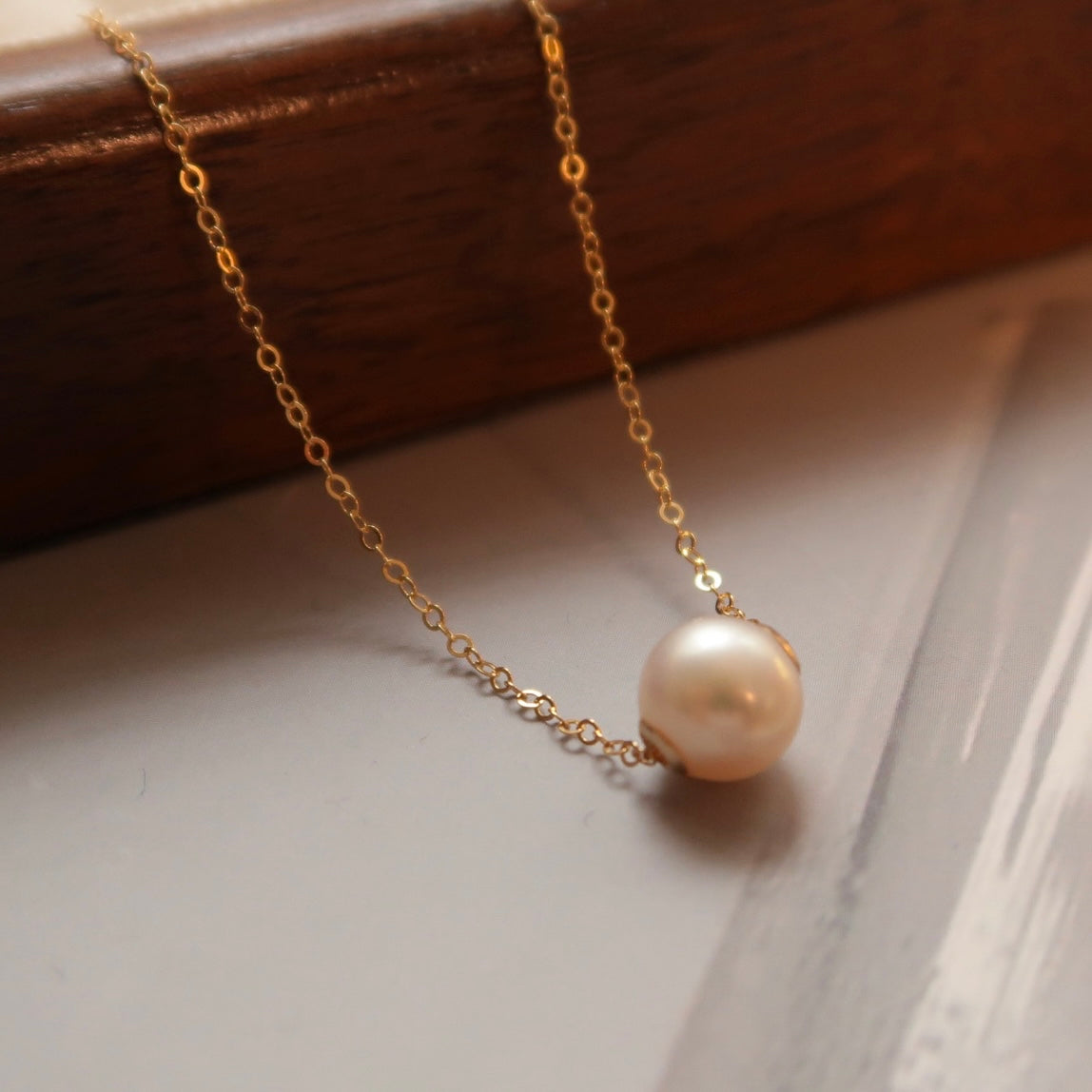 Natural Pearl Gold Filled Necklace