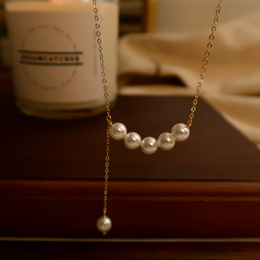 Twilight Whisper Swarovski Pearl Necklace