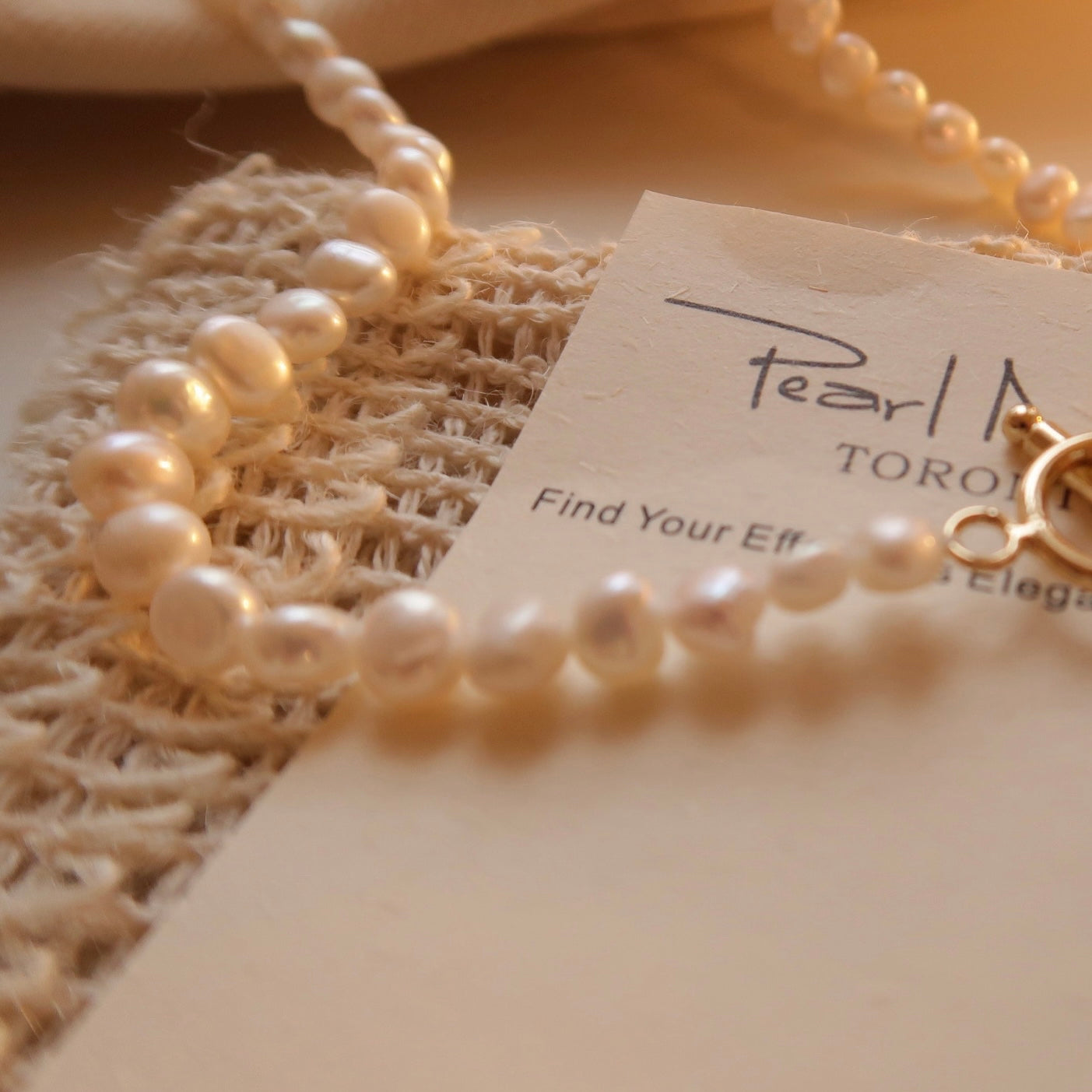 OT Claps Natural Baroque Pearl Necklace