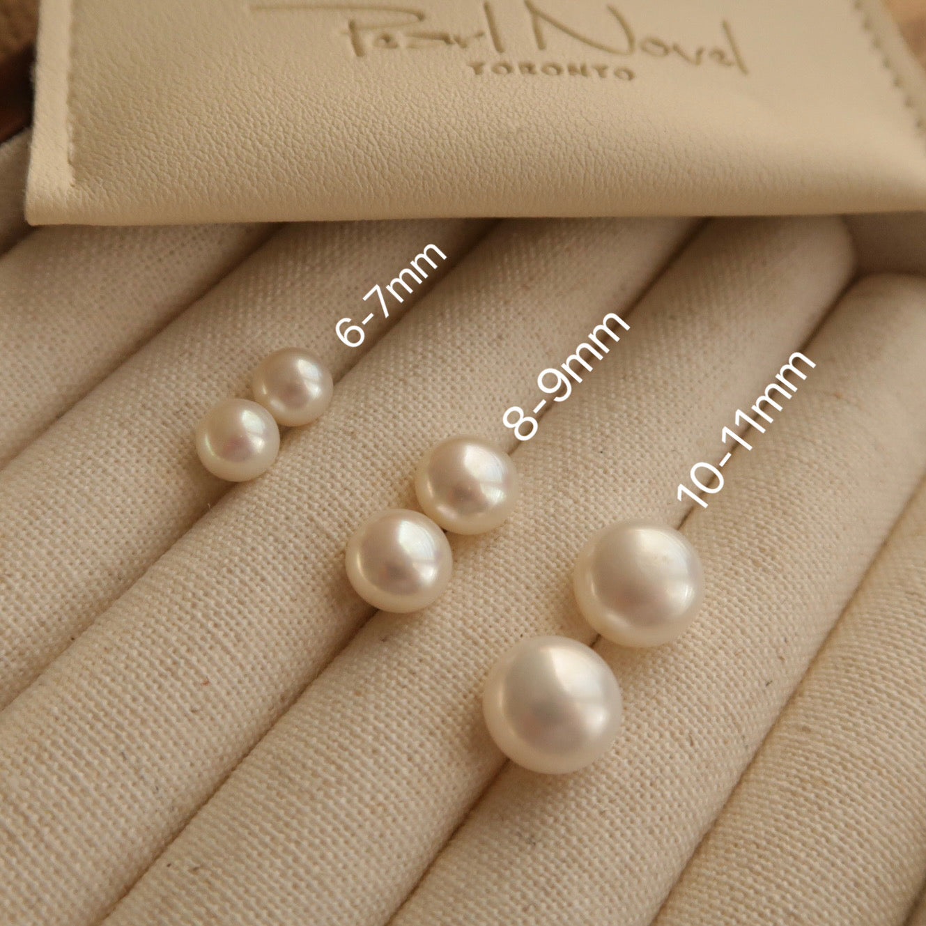 The Basics: Natural Button Pearl Studs