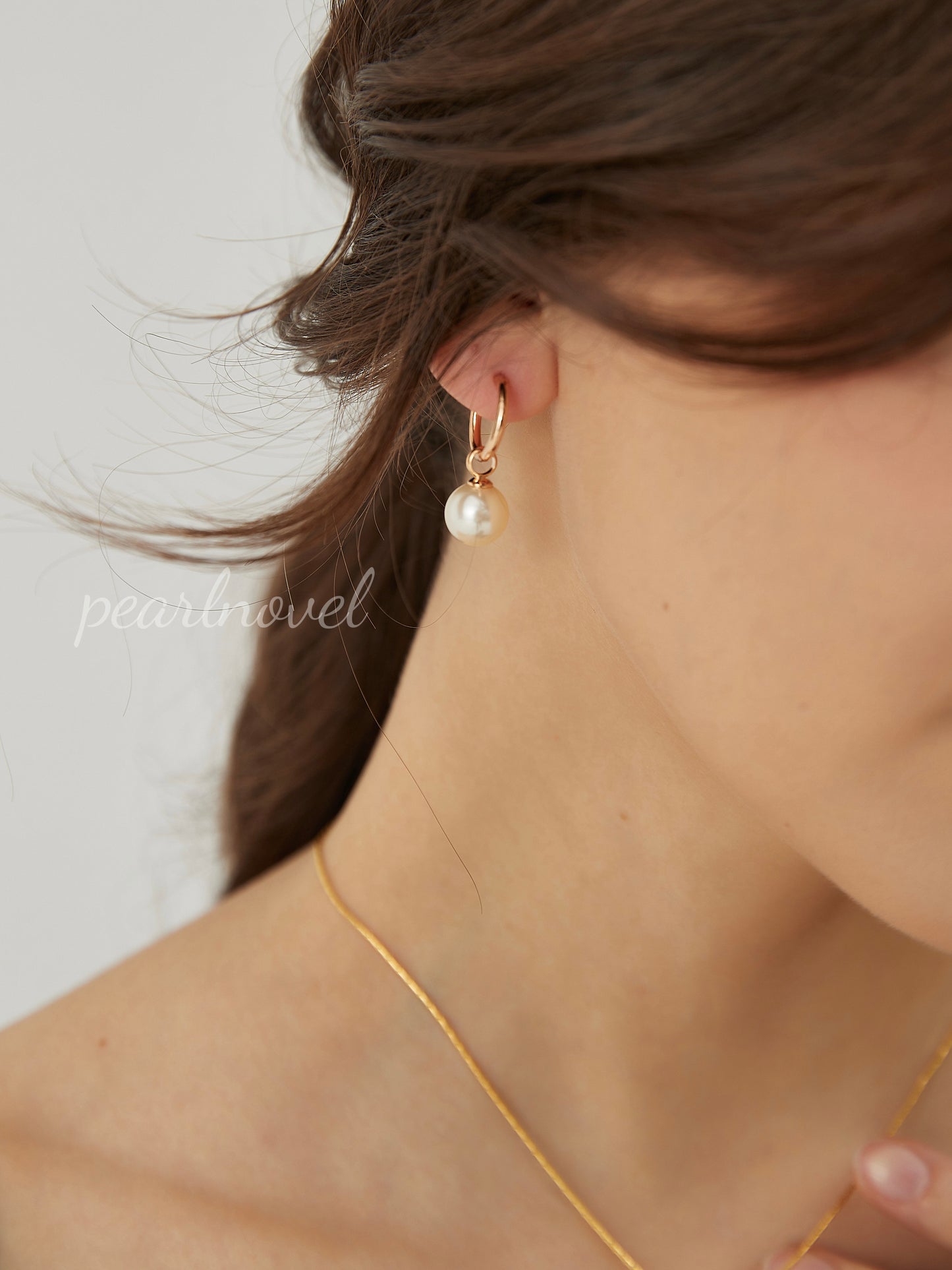 Detachable Swarovski Pearl Earrings + Hoops