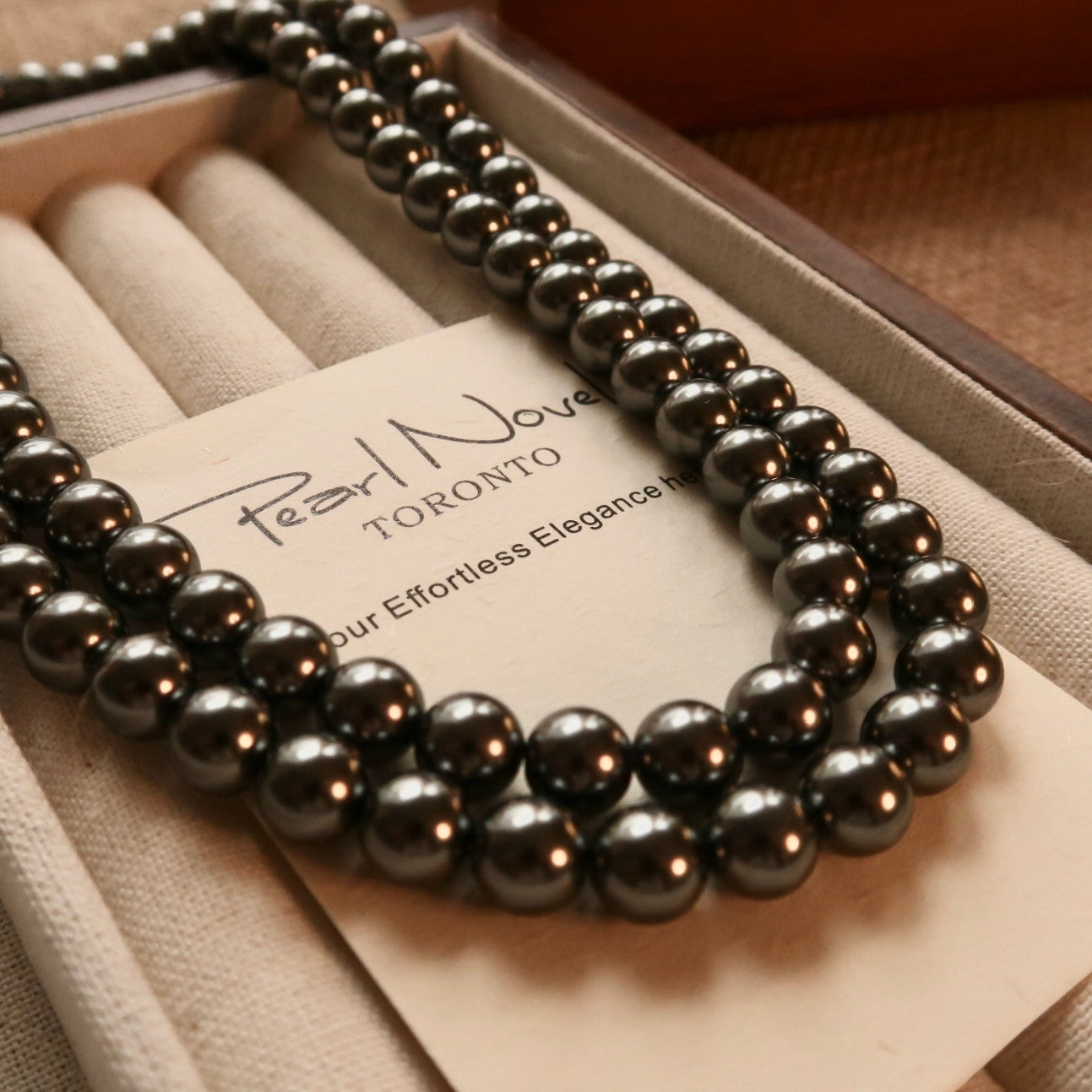 Black Moon Swarovski Pearl Necklace