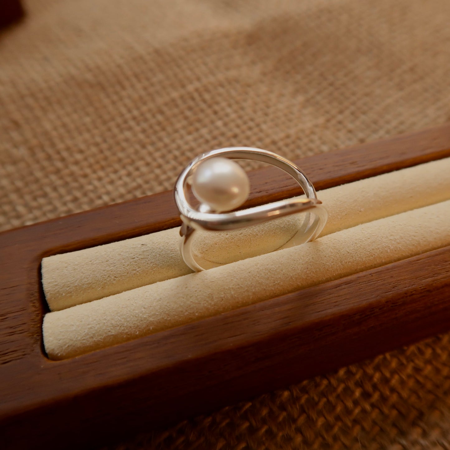 Natural Pearl Silver Ring