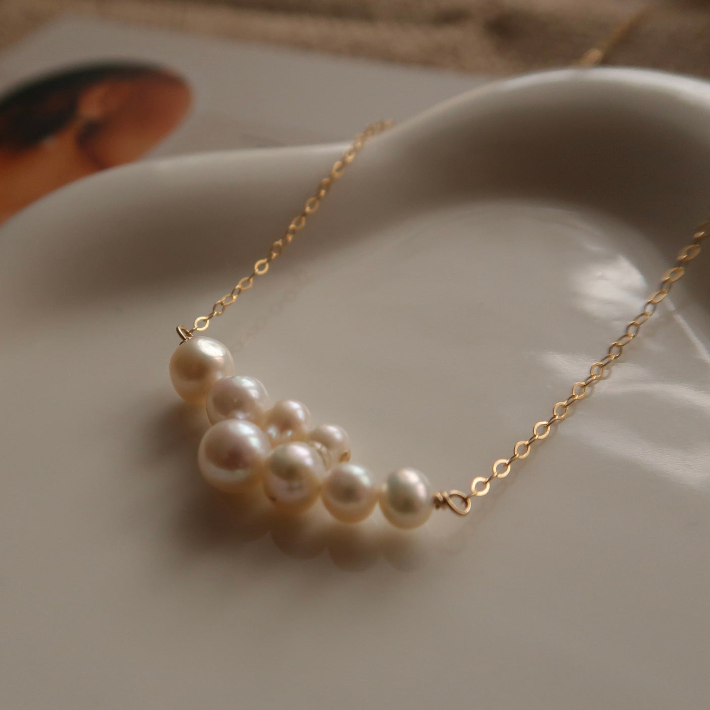 'Oceanic Symphony' Natural Pearl Necklace