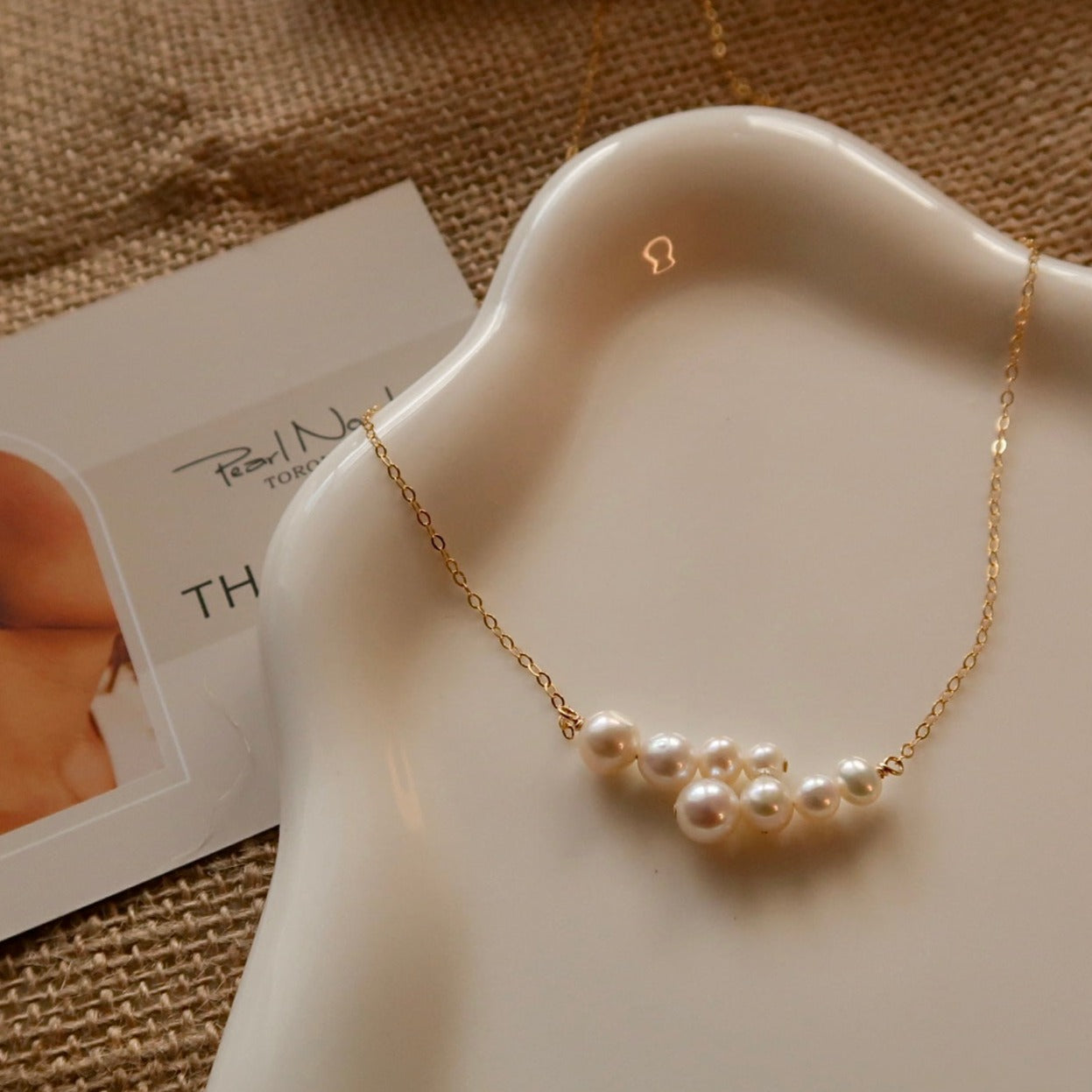 'Oceanic Symphony' Natural Pearl Necklace