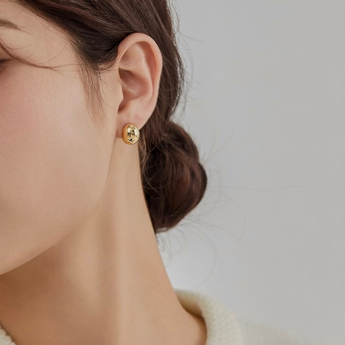 The Basics: Little Golden Bean Ear Studs