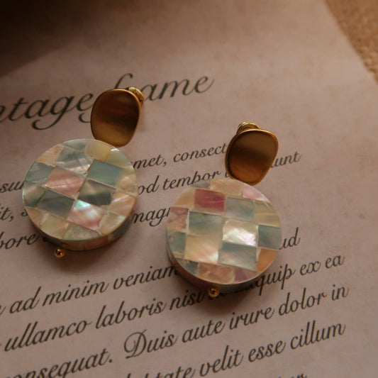 Iridescent Mosaic Earrings