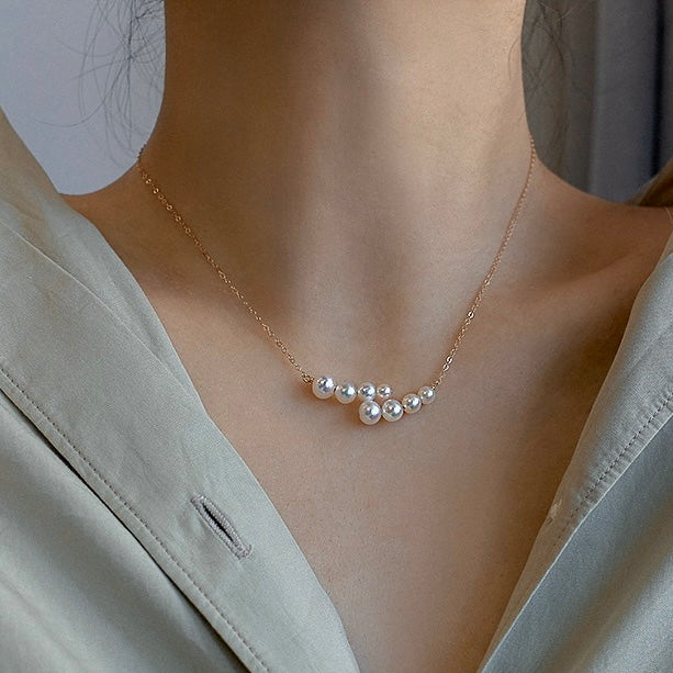 'Oceanic Symphony' Natural Pearl Necklace