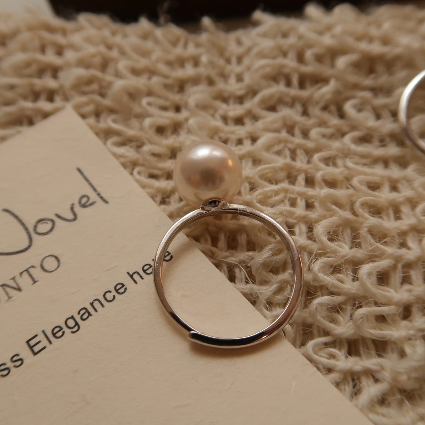 Swarovski Pearl Silver Ring