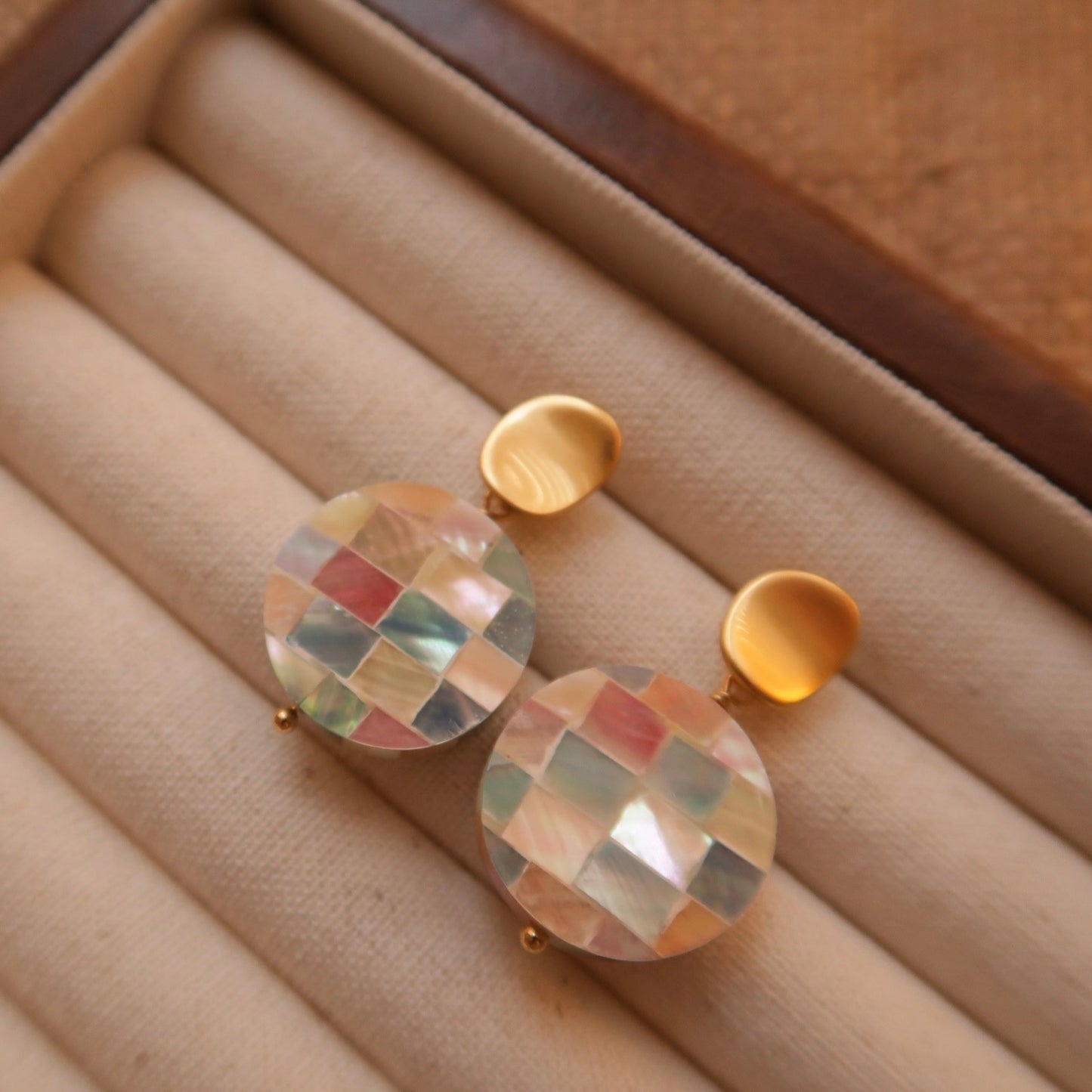 Iridescent Mosaic Earrings