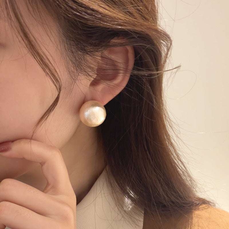 Textured "Pearl" Earrings - Ultra Light